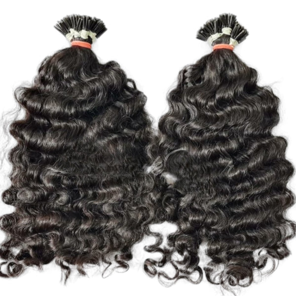 Burmese Curly I-tips 18”
